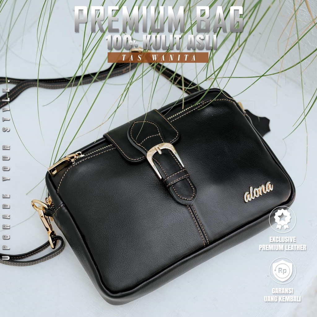 Sling Bag Wanita Kulit Waterproof Anti Air Murah Remaja Korean Syle Kekinian Terbaru Tas Cewek Shoulder Bag Vintage Simple Elegan