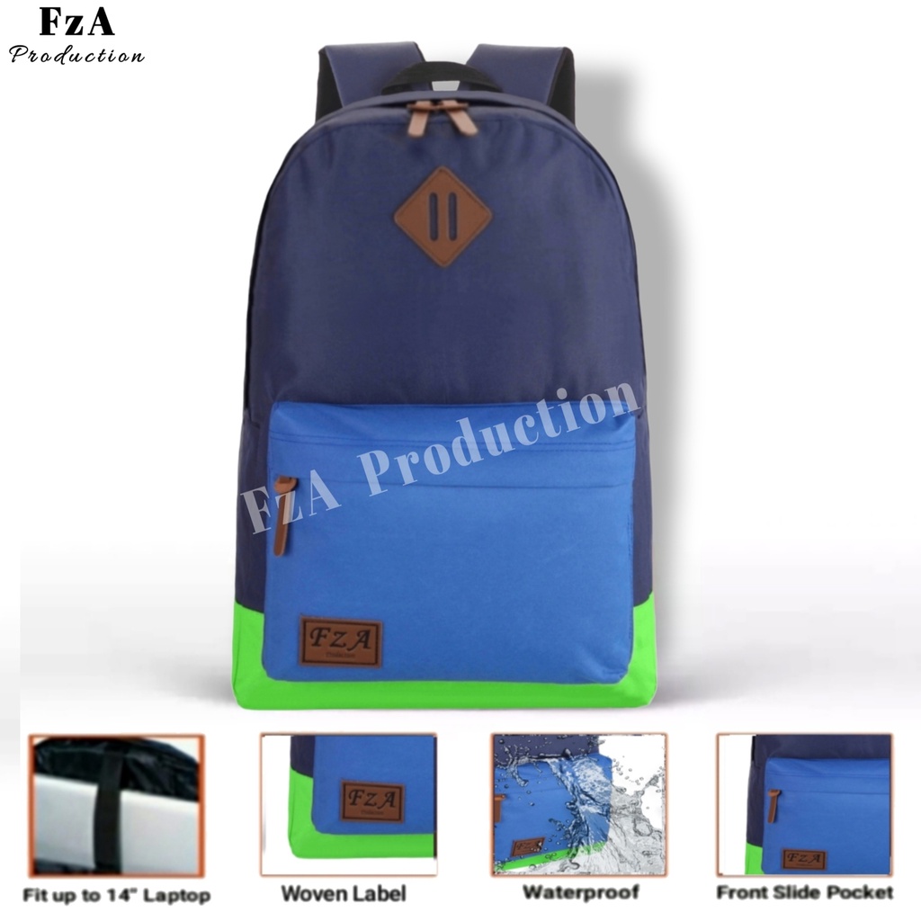 FzA Official - Tas Ransel Punggung Distro Casual Pria Wanita / Tas Ransel Laptop Backpack Original - NBYF