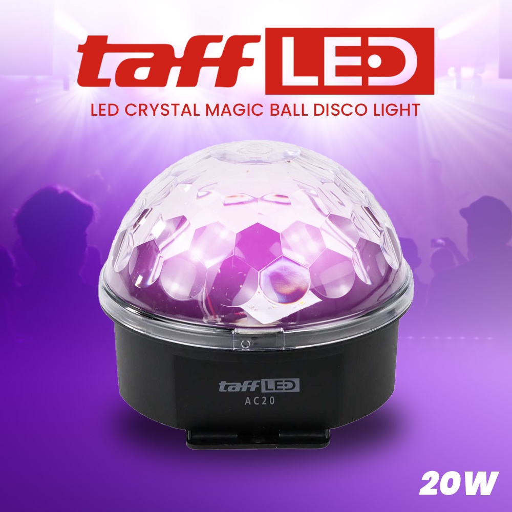 Crystal Magic Ball Disco LED 20W - OMLL47WH White