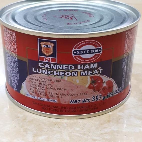 

Pilih Ini--Maling Ham Pork Luncheon Meat TTS 397gr Daging Ham Merah Ma Ling Tts Babi