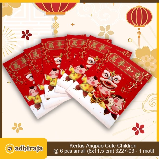 

Angpao Angpau Amplop Imlek 2023 Cute Children Small @6pcs 3227-03