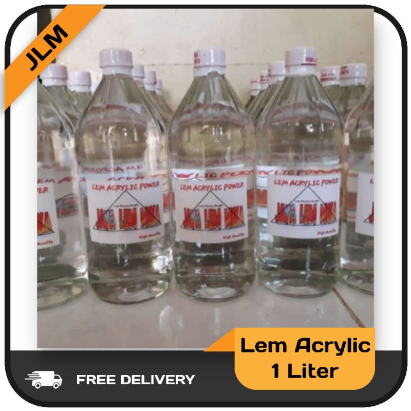 

Lem akrilik 1liter + suntikan / lem acrylic