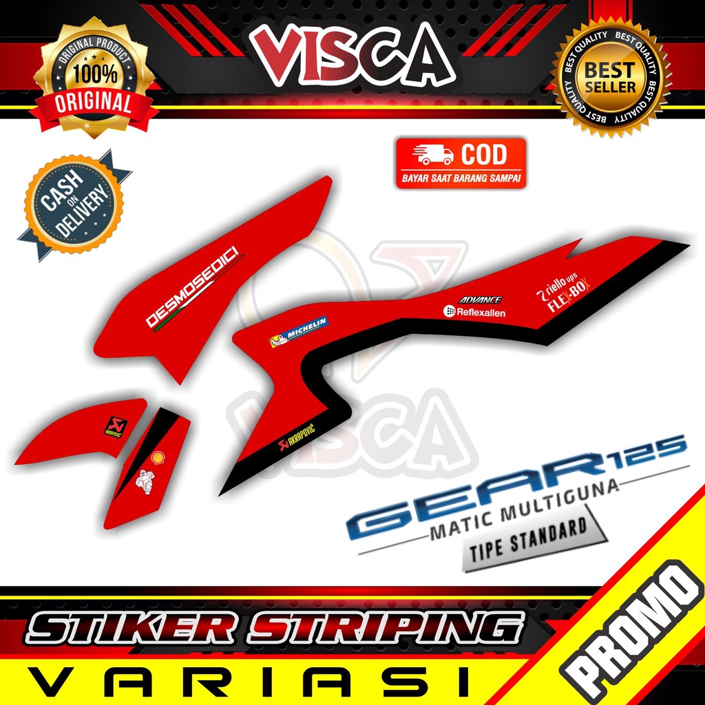 Stiker Motor Yamaha Gear 125 Striping Gear 125 Stiker Yamaha Gear 125 Striping Yamaha Gear 125 Ducat