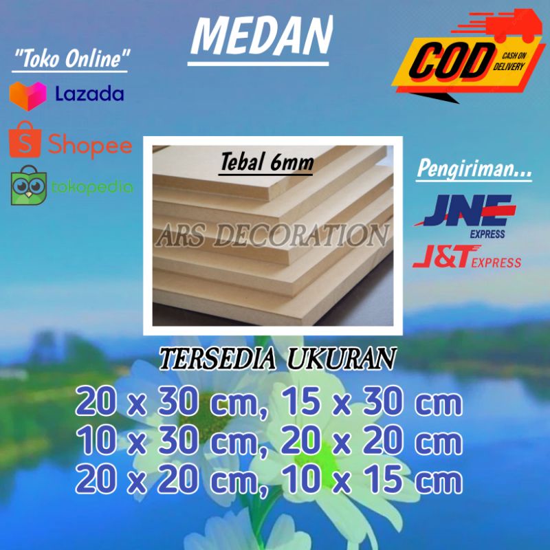

PAPAN MDF UKURAN 10 X 30 CM COD MEDAN