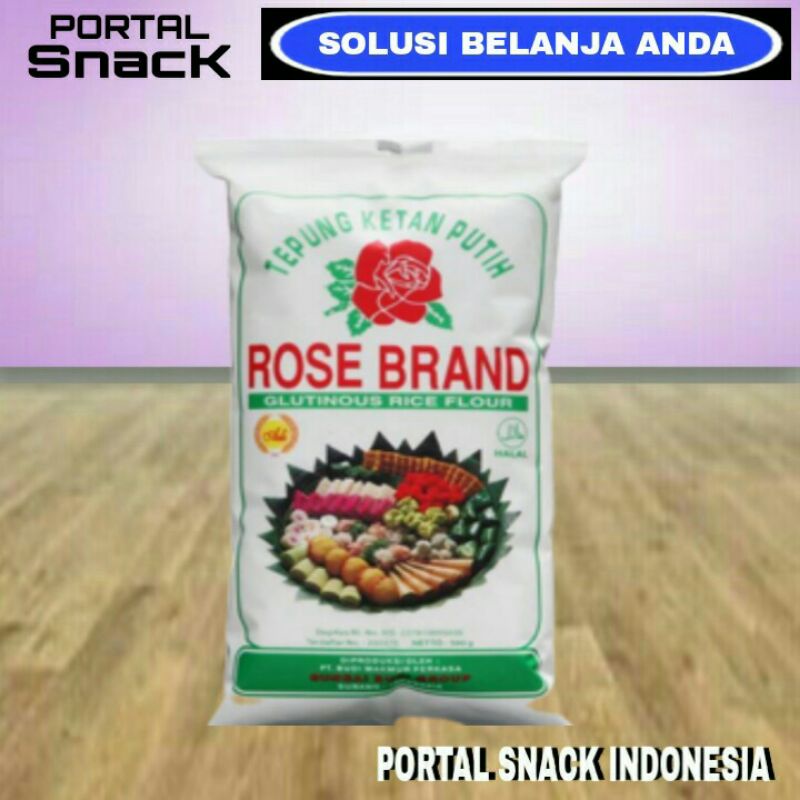 

ROSE BRAND tepung ketan putih 500gr