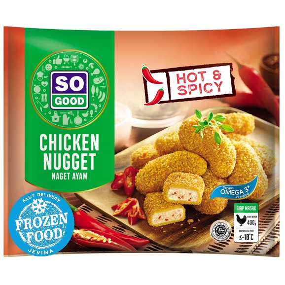 Jual So Good Chicken Nugget Hot Spicy 400 G Shopee Indonesia