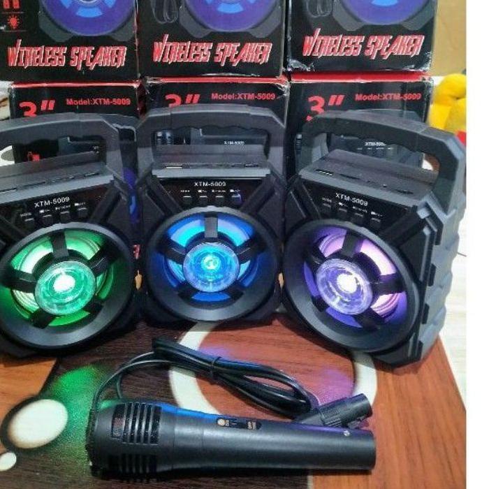 10.10 Brand COD SPEAKER BLUETOOTH XTM-5009 PLUS MIC KARAOKE - SALON AKTIF XTM-5009 ??