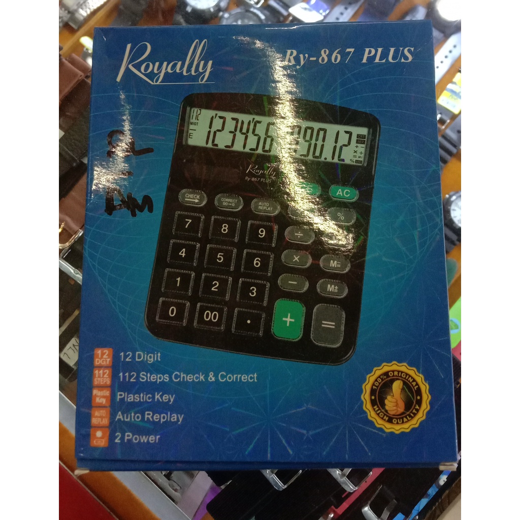 

KALKULATOR ROYALLY TAYPE RY 867 PLUS
