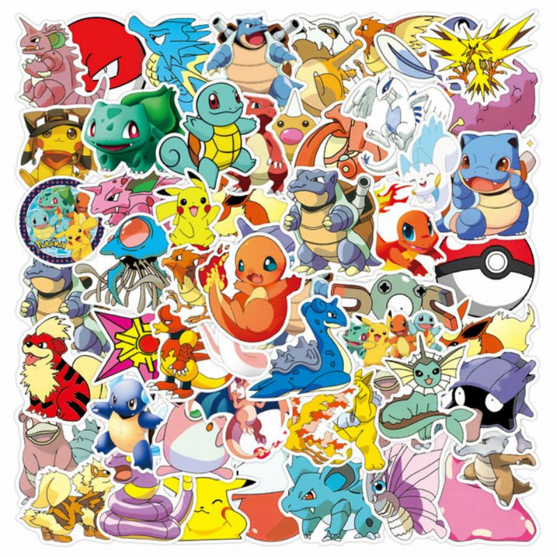 

Stiker Pokemon Pack Style 260318- Stiker Aesthetic Keren Imut Laptop, Aksesoris Hp, Anti Air, Motif, Helm, Tumbler, Koper, Kulkas