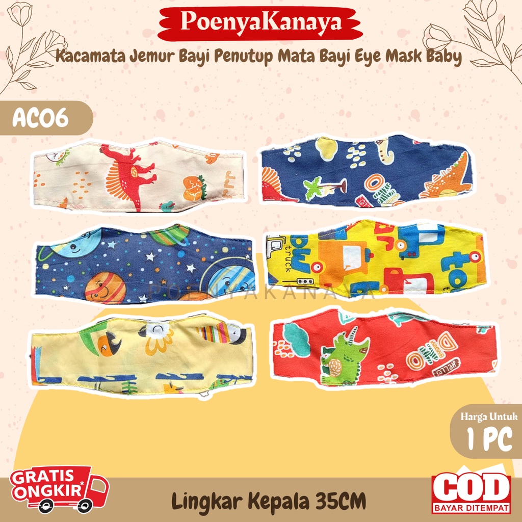 Kacamata Jemur Bayi Penutup Mata Bayi Eye Mask Baby AC06