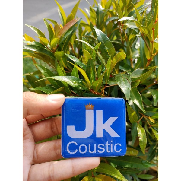 LOGO JK COUSTIC | EMBLEM JK COUSTIC | STICKER JK COUSTIC TIMBUL 3 DIMENSI