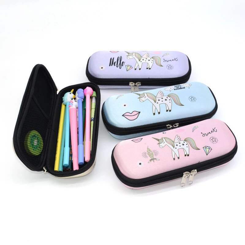 Serenity Tempat Kotak Pensil Motif Horse / Motif Bibir / Bahan EVA Untuk Anak Perempuan Laki Laki Unisex Anti Air Import - KP02