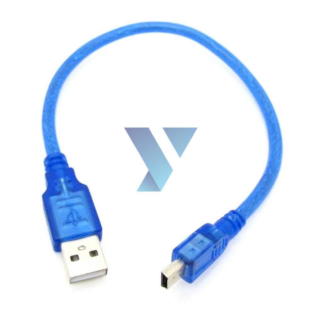 Kabel USB Male ke Mini USB Male 20cm ( Al-Yusi )