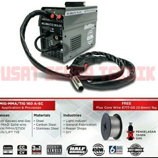 Beli Dong--Mesin Las Multipro Mig MMA Tig 160 A-SC - Mesin Las 3 in 1 Las Mig Las