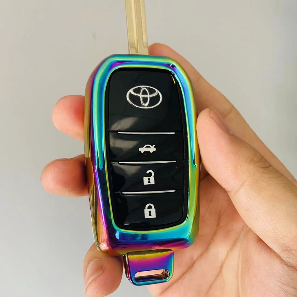Casing Kunci Mobil Toyota Vios Gen2 Gen3 Yaris Avanza Fortuner Rush Innova Camry Rav4 Corolla GLI Bahan Alloy