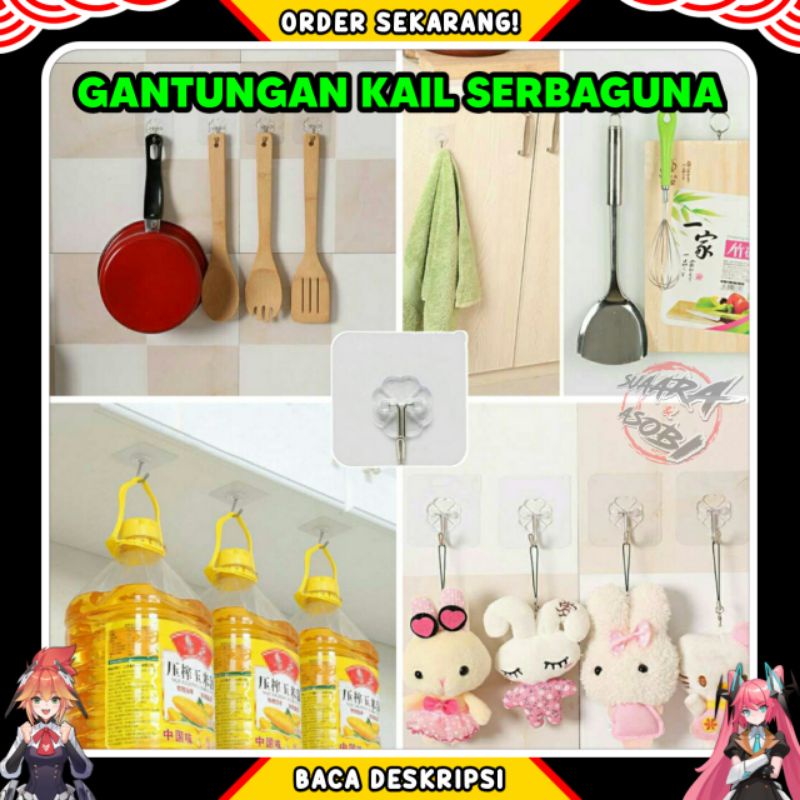 Jual Gantungan Tempel Hook Ajaib Gantungan Dinding Kait Besi Magic Serbaguna Shopee Indonesia