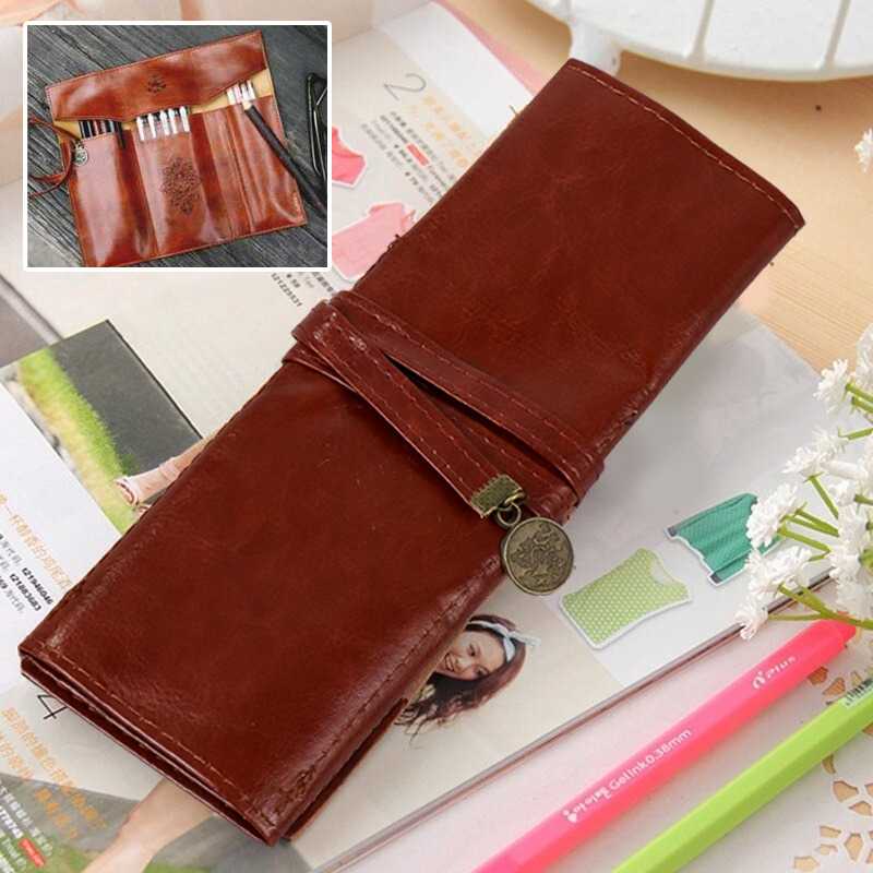 

Tempat Pensil Kulit Makeup Pen Pencil Case PU Leather PBC627