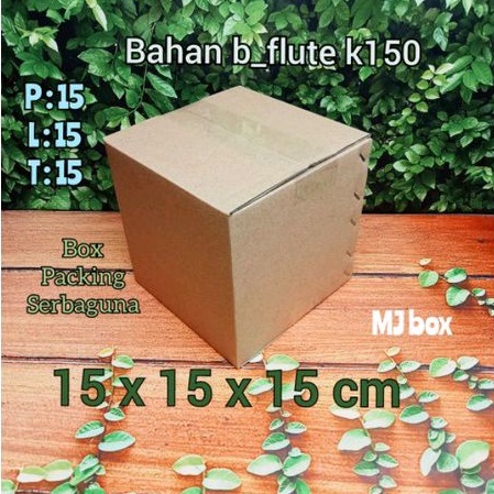 

kotak kardus uk 15x15x15 cm.. St single wall box packing serbaguna