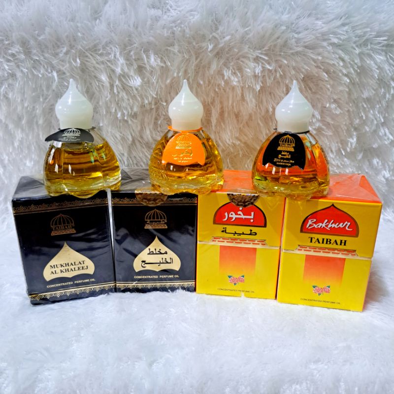 PARFUM MINYAK WANGI BAKHUR TAIBAH NON alkohol 20 ml murah