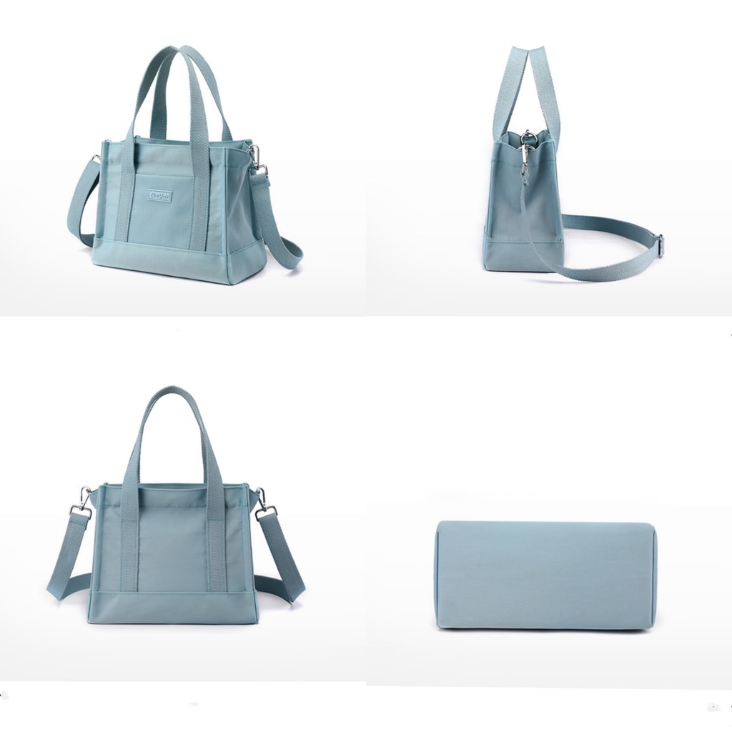 TAS SELEMPANG WANITA IMPORT SUOYATE KANVAS BIRU ELSANDRA KOREA TA667B2 SLING BAG CEWEK PREMIUM FASHION REMAJA SHOULDER CASUAL BATAM SIMPLE BRANDED