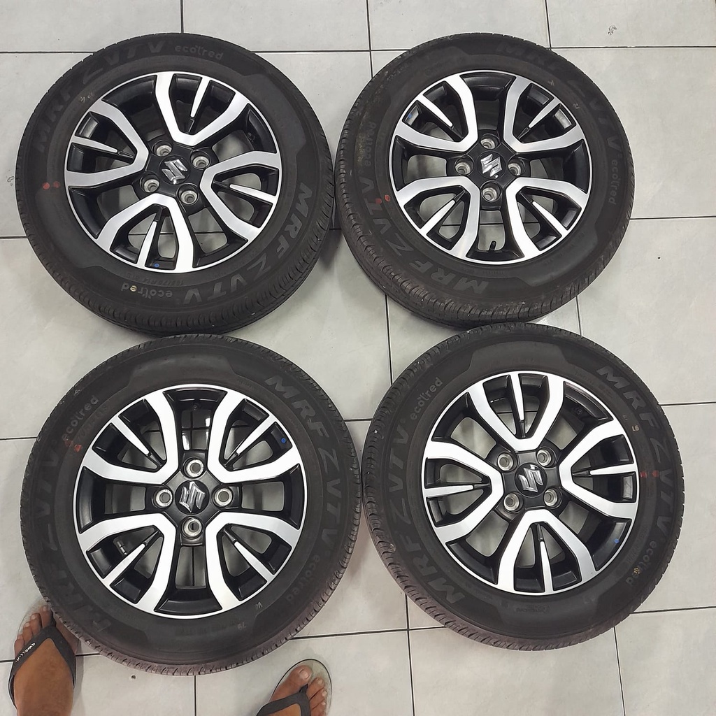 Velg Mobil Bekas Suzuki espreso Terbaru ring 14x5 Buat 4x100 + Ban 165 70 r17 Cocok Untuk Sigra bale
