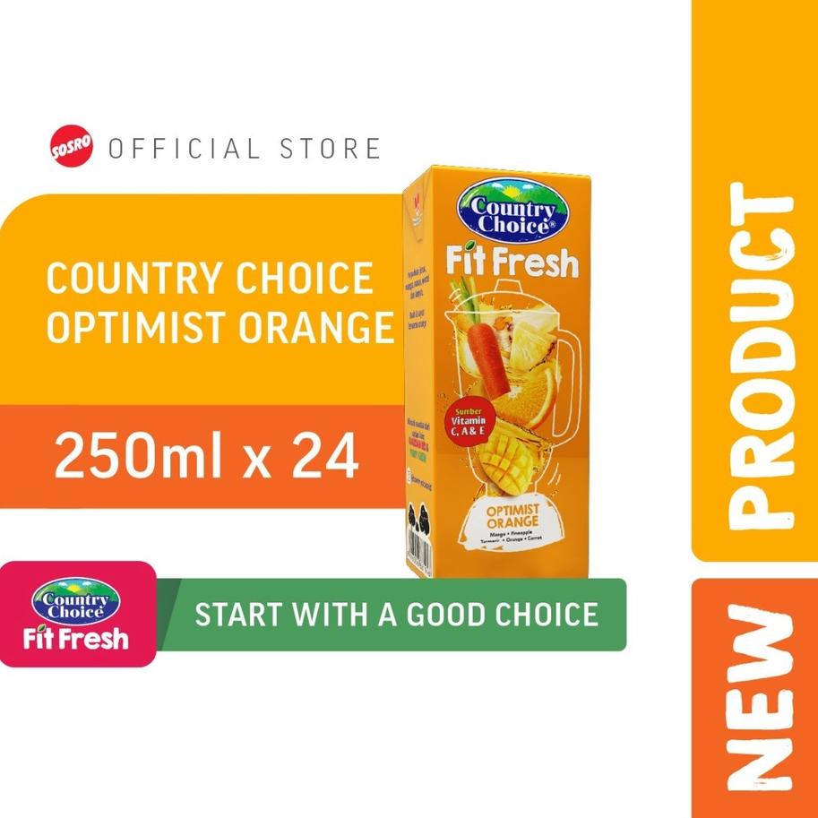 

Penawaran khusus--Country Choice Fit Fresh Optimist Orange 250ml Isi 24pcs
