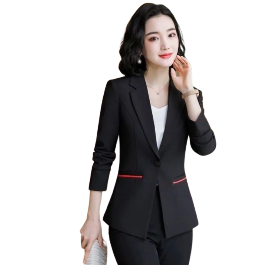 Jas blazer Wanita Semi Formal Jas kerja Wanita Casual