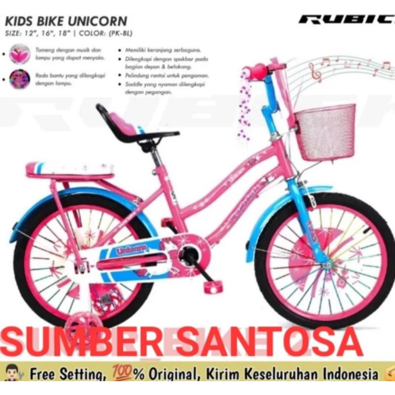 SEPEDA ANAK MINI UNICORN BY UNITED 16 INCH