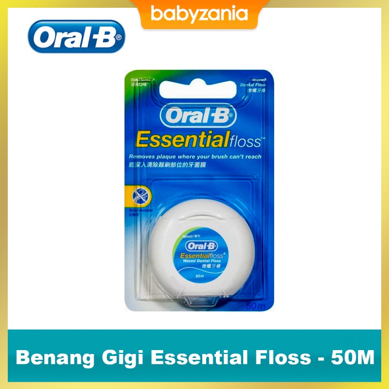 Oral-B Dental Essential Floss Benang Gigi Mint - 50 M