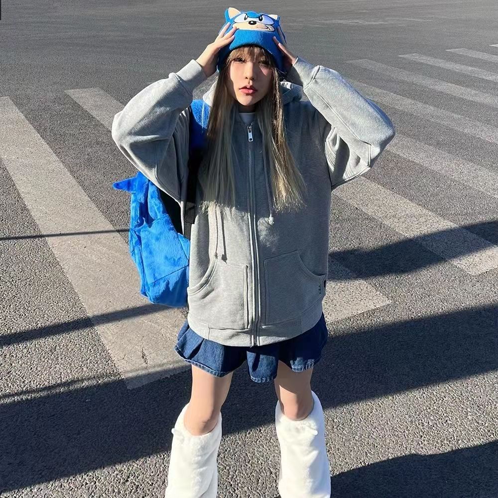 ◑Sera diimpor 2022 baru sonic kid ransel kapasitas besar Klein biru ransel kartun anime tas sekolah siswa yang lucu