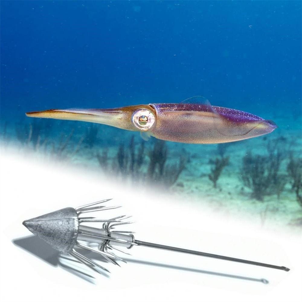 Top Squid Jig Stainless Steel Alat Pancing Memancing Aksesori Pancing Kait Payung