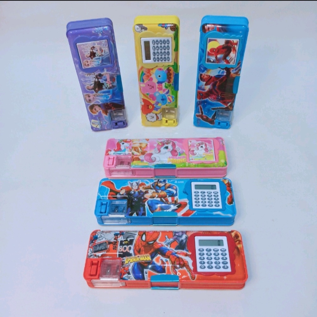 

Kotak Pensil Magnet Kalkulator/ Pensil Case/ Tempat Pensil/ Wadah Pensil