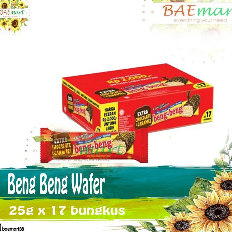 

10.10 Terlaris Beng beng wafer coklat 1 box 17pcs 25gr - Snack coklat Grosir Termurah 