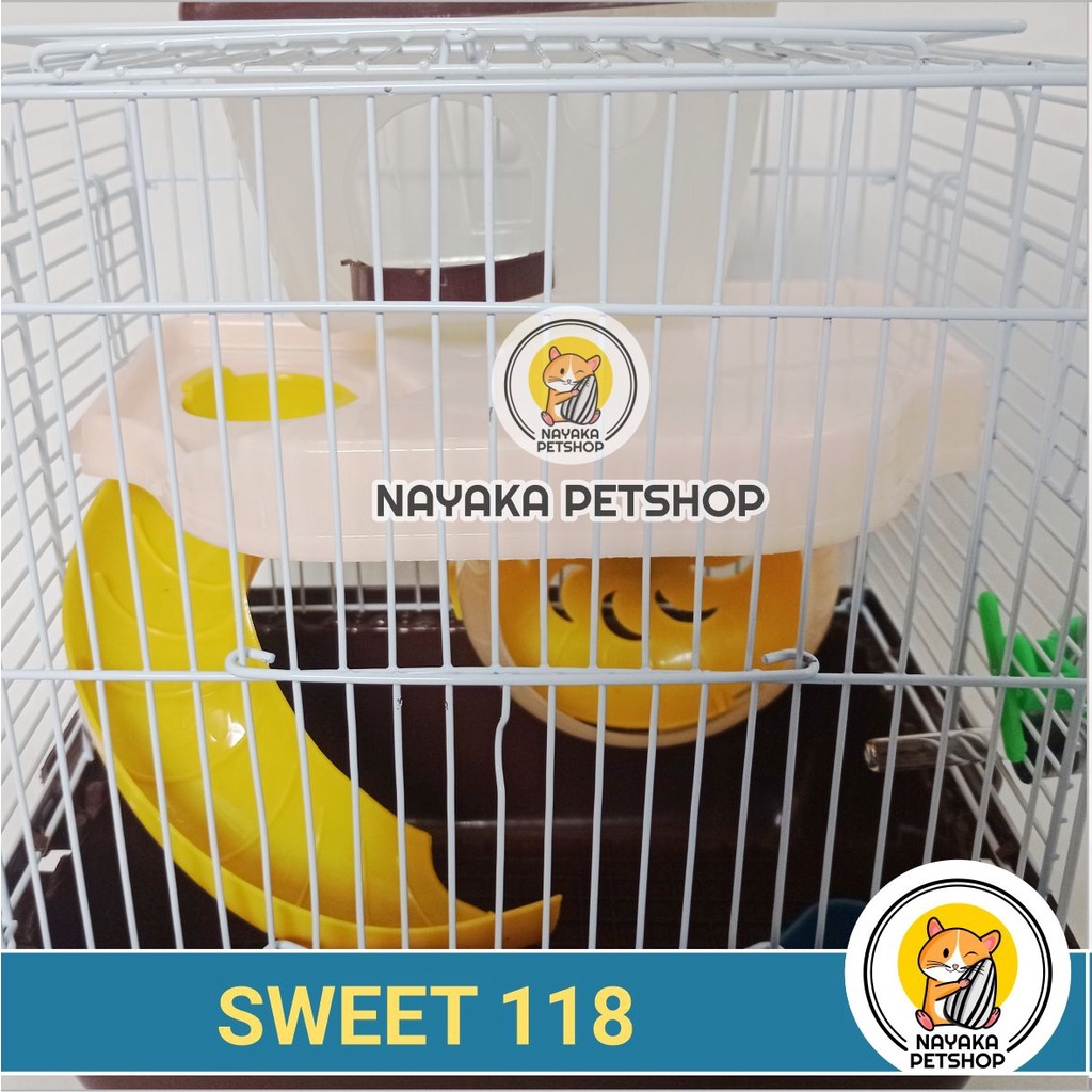 Sweet 118 Kandang Hewan Hamster Tingkat 2 Lantai