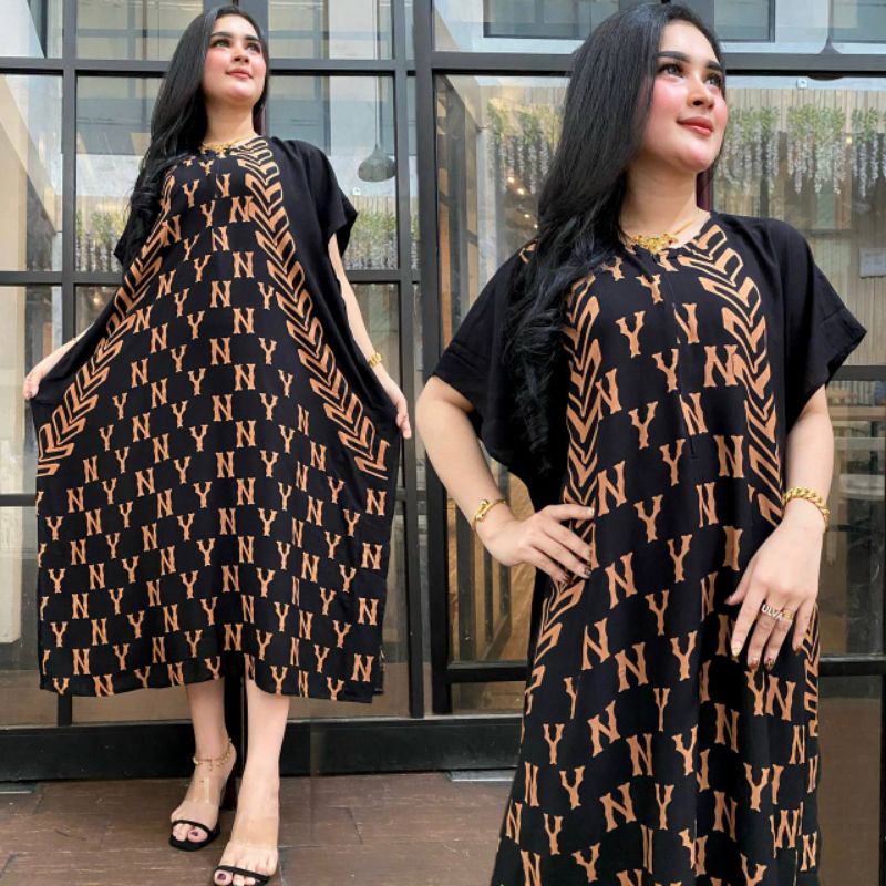 daster lowo jumbo hitam terbaru motif cabut warna daster busui resleting depan harga murah wanita kekinian