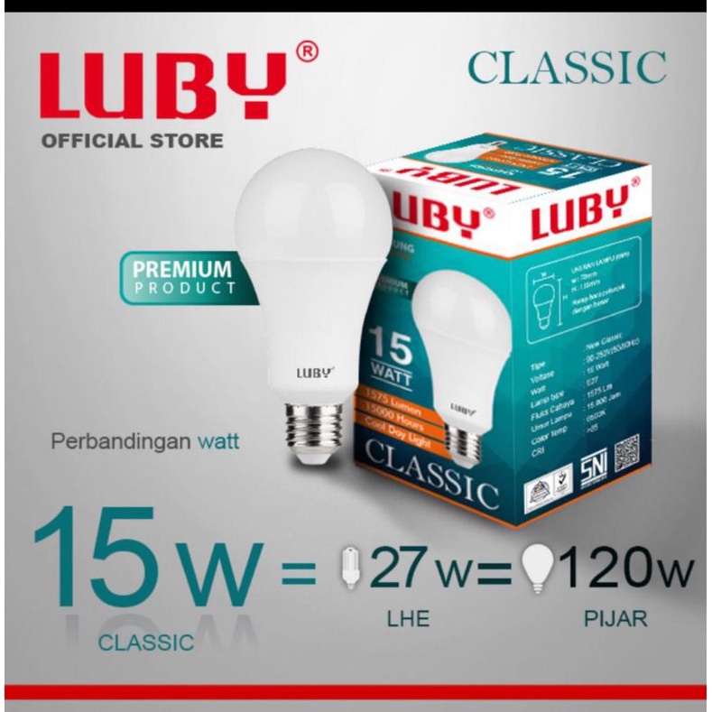 BOHLAM / LAMPU LED LUBY CAHAYA KUNING