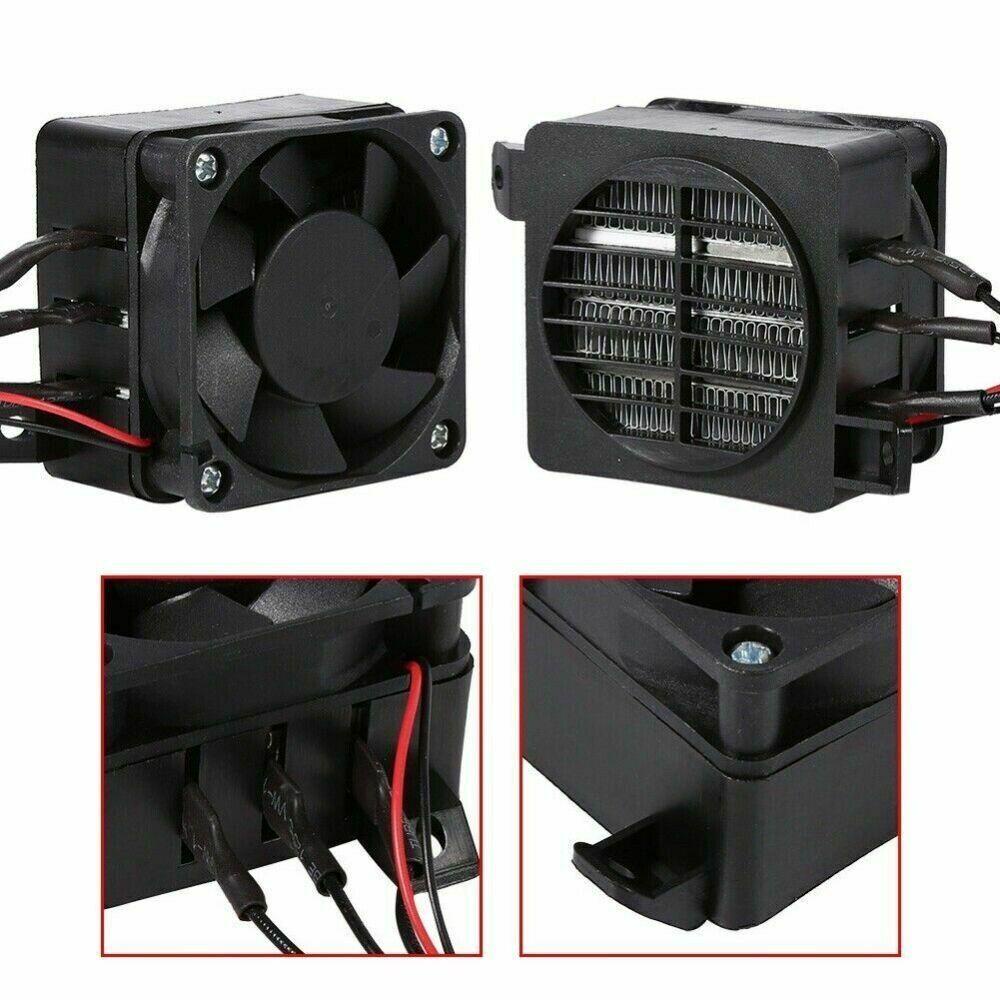 Solighter 12V 100W Pemanas Ruang Universal Kipas Pemanas Suhu Konstan