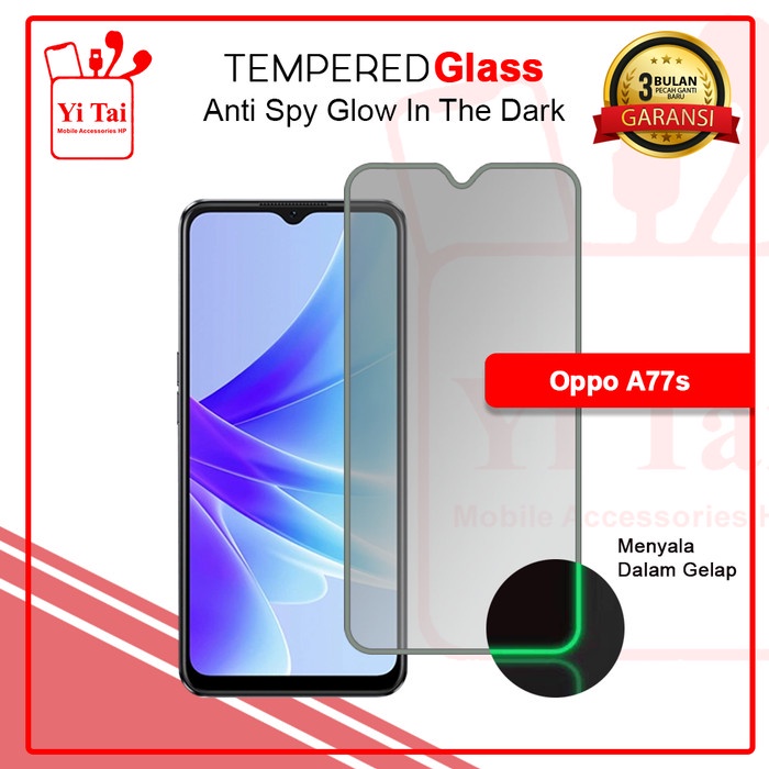 YI TAI - Glow In The Dark Tempered Glass Spy Oppo A77S