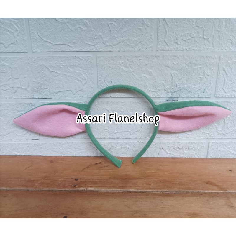 Bando flanel karakter Alien Baby Yoda