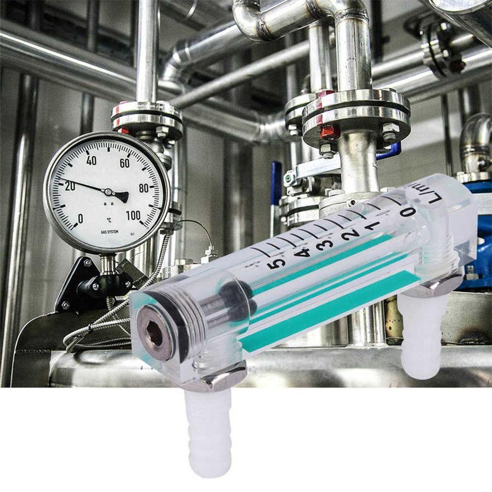 POPULAR Populer Air Flow Rate Gauge Professional Dengan Pelampung Hitam Panel Akrilik Pengukur Arus Gas