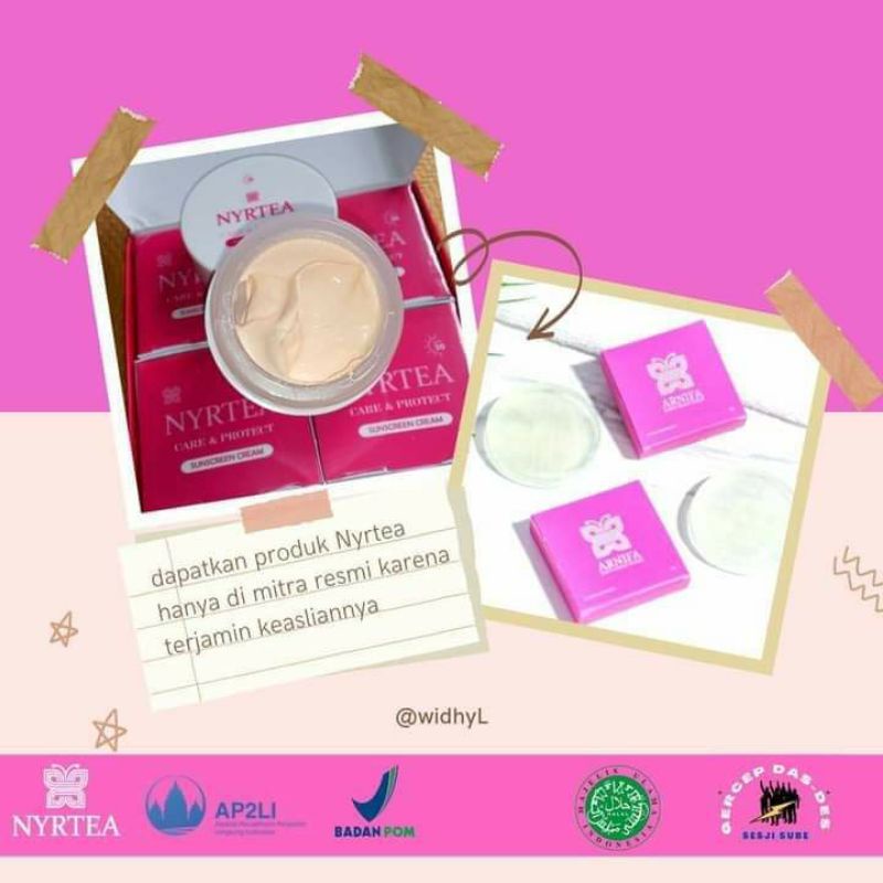 PAKET LENGKAP SABUN ARNIFA & SUNSCREEN CREAM NYRTEA SPF30