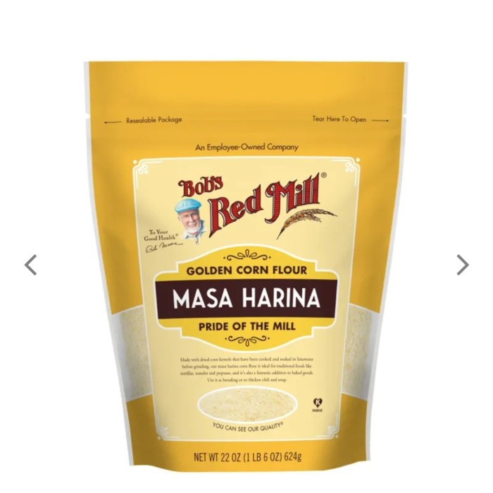 

Tepung Bob Red Mill Corn Flour Golden Masa Harina 624G - Tepung Jagung