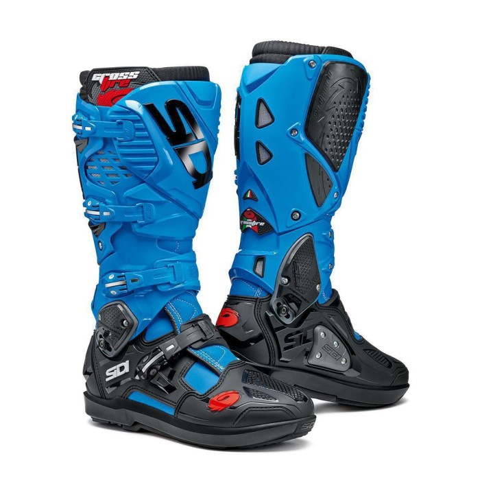 Biker Sepatu Sidi Crossfire 3 Srs Mx Boots L.Edition - Light Blue Black - 46