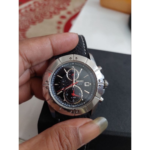 jam tangan original Seiko*** chronograph second bekas preloved