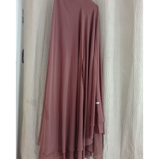 khimar jilbab sifon silk 2 layers Zidni Sunnah