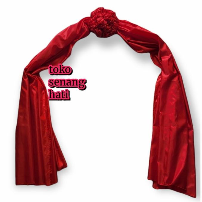 kain merah sangjit / kain merah panjang / kain pintu pengantin
