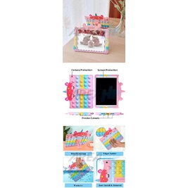 Unicorn Pop It Bubble Rainbow H Anak Kids Case Casing Cover iPad 10,11 10.9,11 Inch 2022 2025