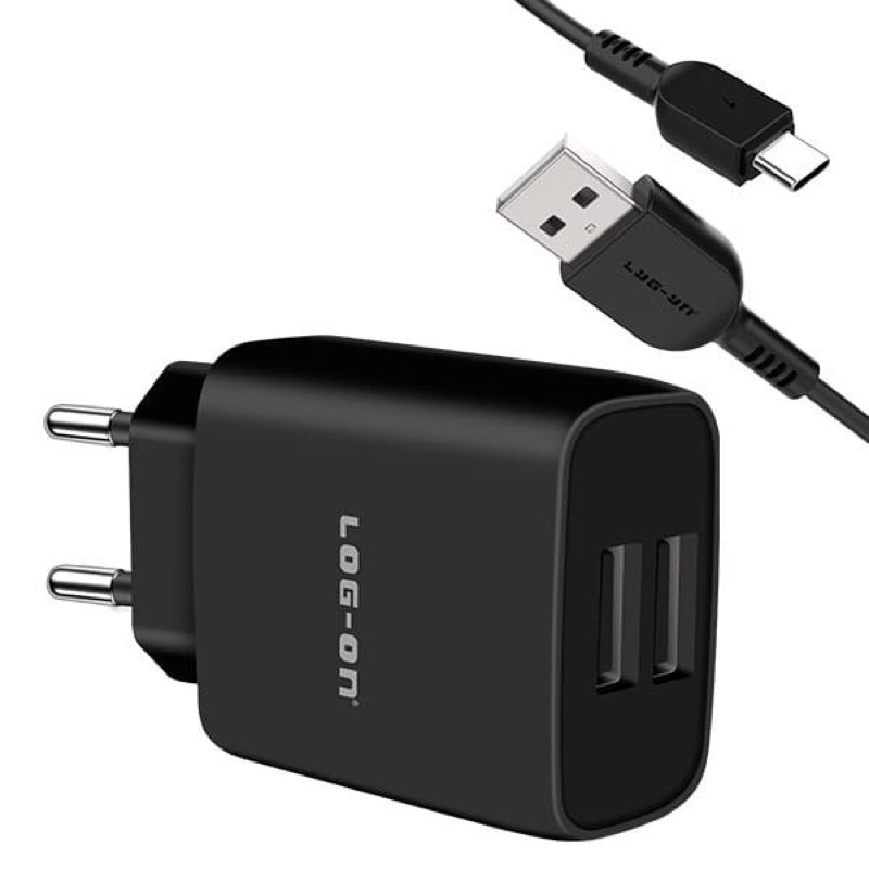 CHARGER LOGON Lo-C31 TYPE C Quick Charge 2USB 2.4A SMART IC