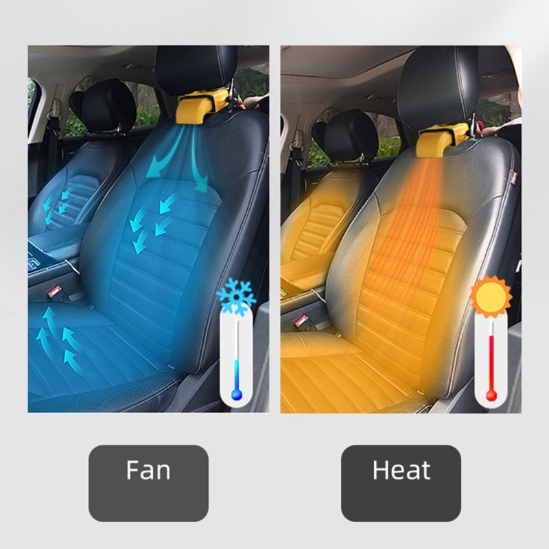 Kipas Pemanas Mobil 2 in 1 12 / 24V 150W Anti Kabut Demister Plug in 360° Defroster Rotasi Untuk Menghilangkan Embun