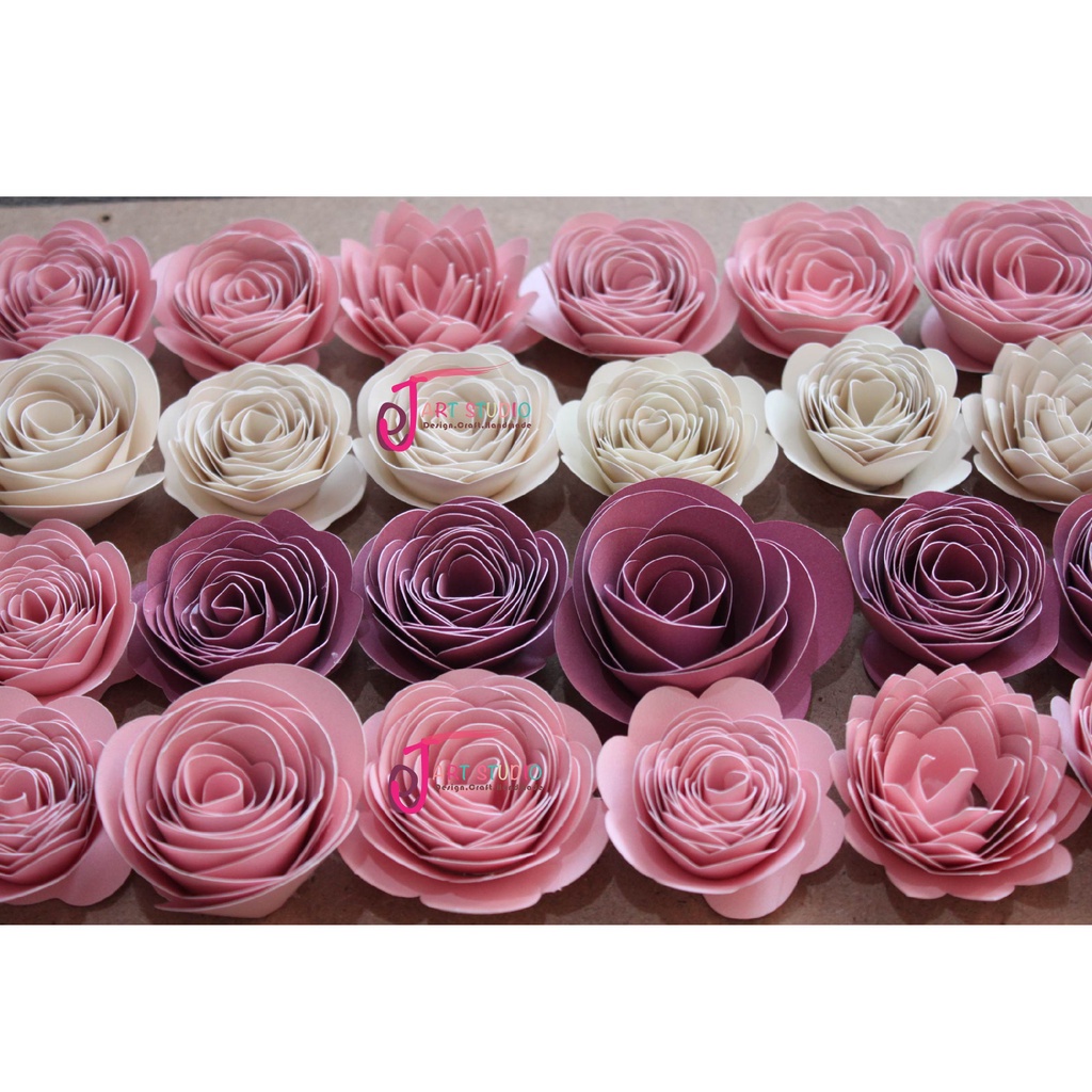 Paper Flower / Paper Roll Flower / Shadow Box Flower